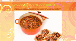 Desktop Screenshot of cocinaybordaconmaria.blogspot.com