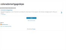 Tablet Screenshot of coloradomortgageloantypes.blogspot.com