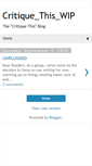 Mobile Screenshot of critiquethiswip.blogspot.com