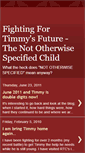 Mobile Screenshot of fightingfortimmy.blogspot.com