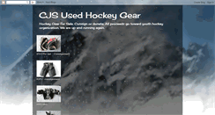 Desktop Screenshot of cjsusedhockeygear.blogspot.com