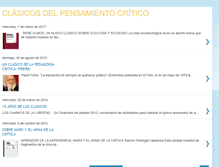 Tablet Screenshot of clasicosdelpensamientocritico.blogspot.com