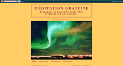 Desktop Screenshot of meditationgratuite.blogspot.com