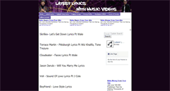 Desktop Screenshot of latestvideolyrics.blogspot.com