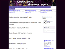 Tablet Screenshot of latestvideolyrics.blogspot.com