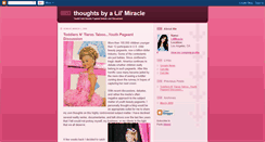 Desktop Screenshot of lilmiracleproductions.blogspot.com