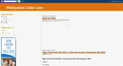 Desktop Screenshot of malaysiancaselaw.blogspot.com