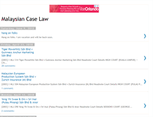 Tablet Screenshot of malaysiancaselaw.blogspot.com