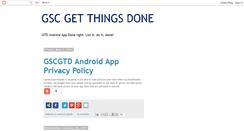 Desktop Screenshot of gscgettingthingsdoneright.blogspot.com