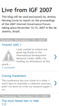 Mobile Screenshot of igf2007.blogspot.com
