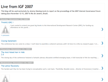 Tablet Screenshot of igf2007.blogspot.com
