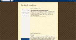 Desktop Screenshot of freshideafarm.blogspot.com