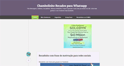 Desktop Screenshot of chambolinho.blogspot.com