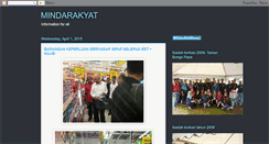 Desktop Screenshot of mind-rakyat.blogspot.com