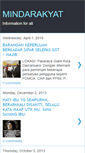 Mobile Screenshot of mind-rakyat.blogspot.com