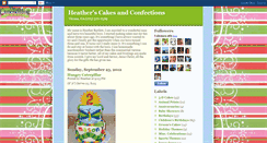 Desktop Screenshot of heatherscakesandconfections.blogspot.com