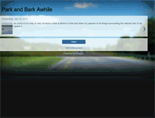 Tablet Screenshot of parkandbarkawhile.blogspot.com