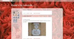 Desktop Screenshot of munterslillehobbykrok.blogspot.com