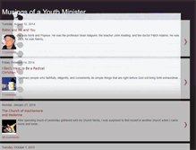 Tablet Screenshot of musingsofayouthminister.blogspot.com