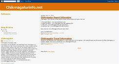 Desktop Screenshot of chikmagalurinfo.blogspot.com