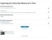 Tablet Screenshot of capturingthecrainsonememoryatatime.blogspot.com