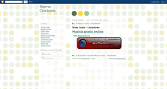 Desktop Screenshot of nuevascanciones.blogspot.com