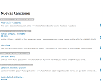 Tablet Screenshot of nuevascanciones.blogspot.com