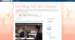 Desktop Screenshot of afp2011chicagoblog.blogspot.com