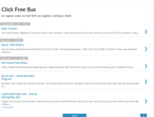 Tablet Screenshot of clickfreebux.blogspot.com