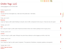 Tablet Screenshot of chillinyogi.blogspot.com