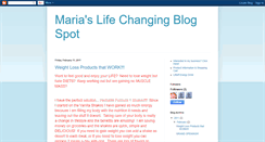 Desktop Screenshot of mariaslifechangingblogspot.blogspot.com