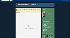 Desktop Screenshot of idetp-informatica11.blogspot.com