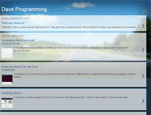 Tablet Screenshot of dave-programming.blogspot.com