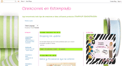 Desktop Screenshot of creacionesenestampando.blogspot.com