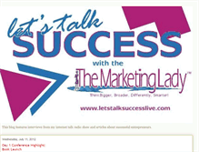 Tablet Screenshot of letstalksuccess.blogspot.com