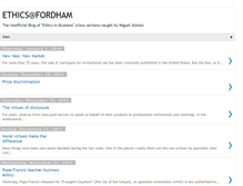 Tablet Screenshot of ethics-at-fordham.blogspot.com