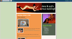 Desktop Screenshot of daveandzoecircuswedding.blogspot.com