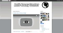 Desktop Screenshot of anti-brony.blogspot.com