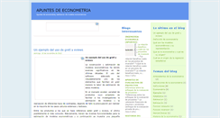 Desktop Screenshot of blogdeeconometria.blogspot.com