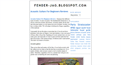 Desktop Screenshot of fender-jag.blogspot.com