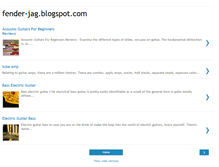 Tablet Screenshot of fender-jag.blogspot.com