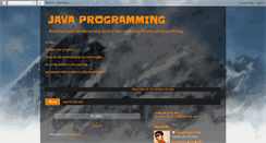 Desktop Screenshot of basicsofjavaprogramming.blogspot.com