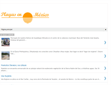 Tablet Screenshot of playas-mexico.blogspot.com