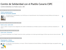 Tablet Screenshot of comitesolidaridadcanarias.blogspot.com