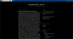 Desktop Screenshot of eurodanceforever.blogspot.com