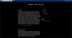 Desktop Screenshot of mikesgayblog-mike.blogspot.com
