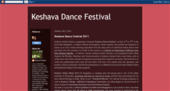 Desktop Screenshot of keshavadancefestival.blogspot.com
