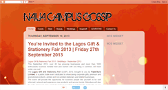 Desktop Screenshot of naijacampusgossip.blogspot.com