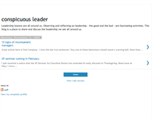 Tablet Screenshot of conspicuousleader.blogspot.com