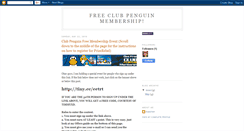 Desktop Screenshot of clubpenguinmembership4free.blogspot.com